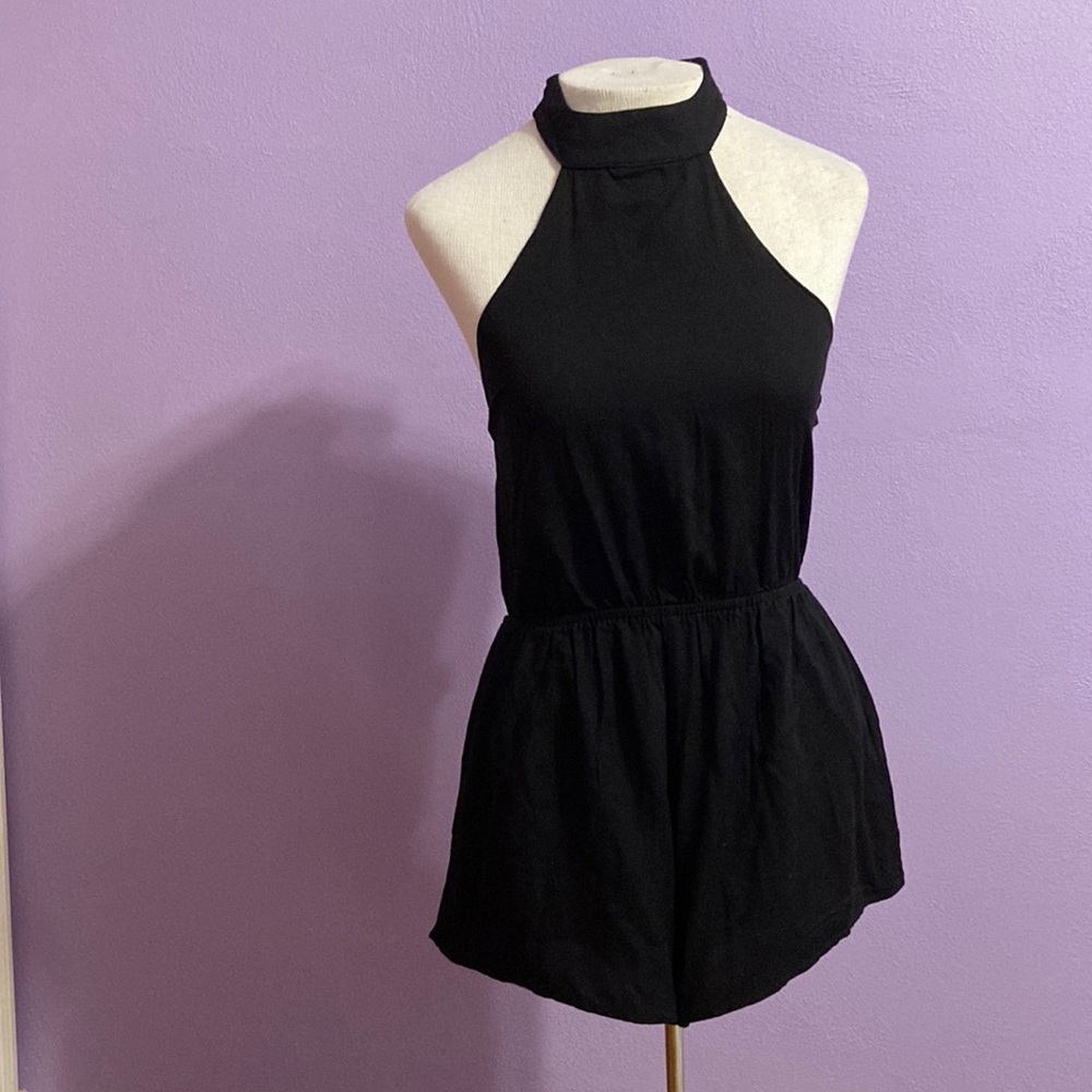 Tobi Black Halter Romper Size Small - Picture 4 of 12